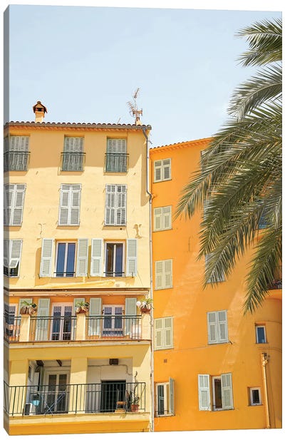 City Architecture In Nice, France Canvas Art Print