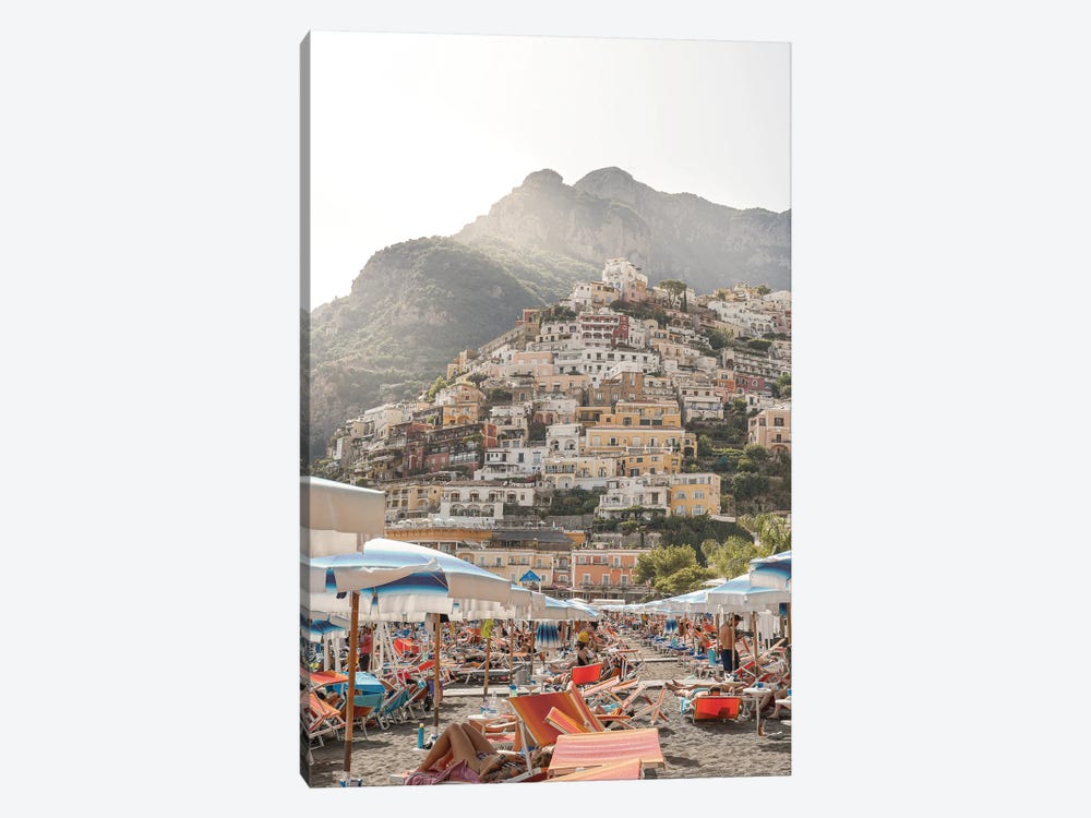 Positano Beach Amalfi Coast Italy by Henrike Schenk 1-piece Canvas Print