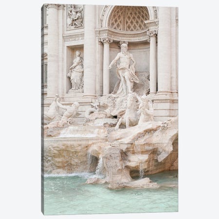 Trevi Fountain Rome, Italy Canvas Print #HSK134} by Henrike Schenk Canvas Artwork