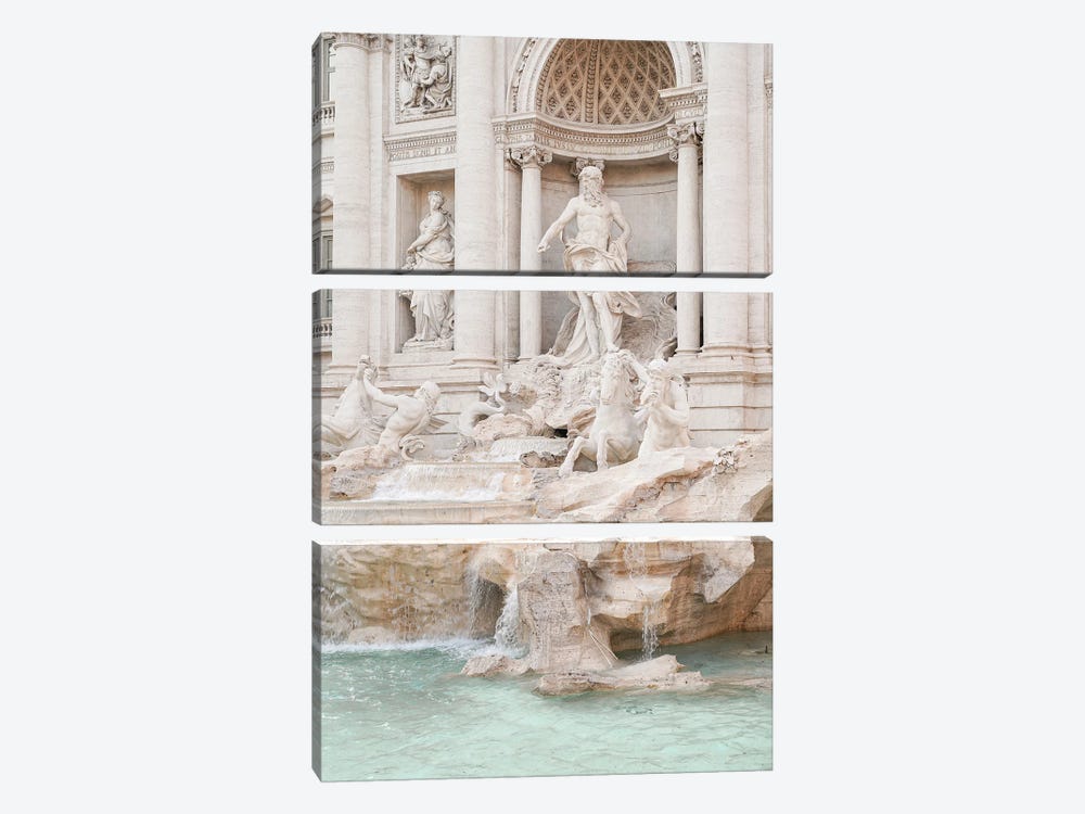 Trevi Fountain Rome, Italy by Henrike Schenk 3-piece Canvas Artwork