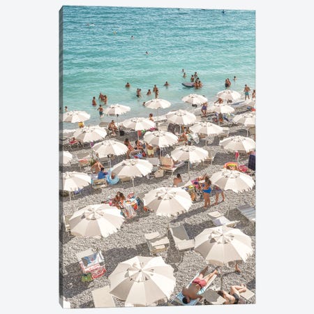 Henrike Schenk - Travel Photography Blue Beach Umbrellas Photo Small  Acrylic Tray - Deny Designs