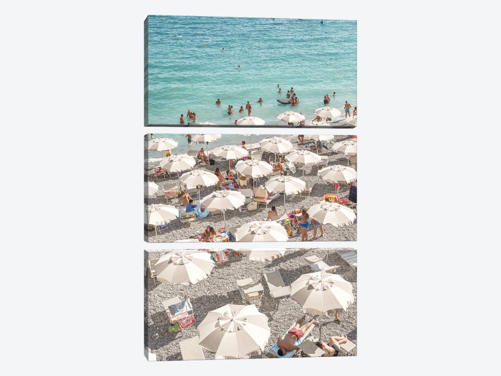 Amalfi Coast Beach by Henrike Schenk 3-piece Canvas Art Print
