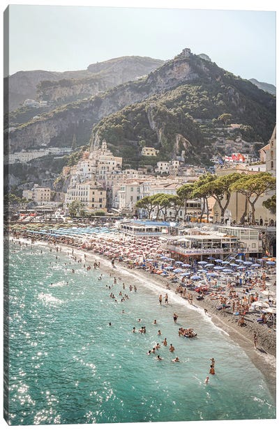 Amalfi Coast Landscape Canvas Art Print - Amalfi Coast Art