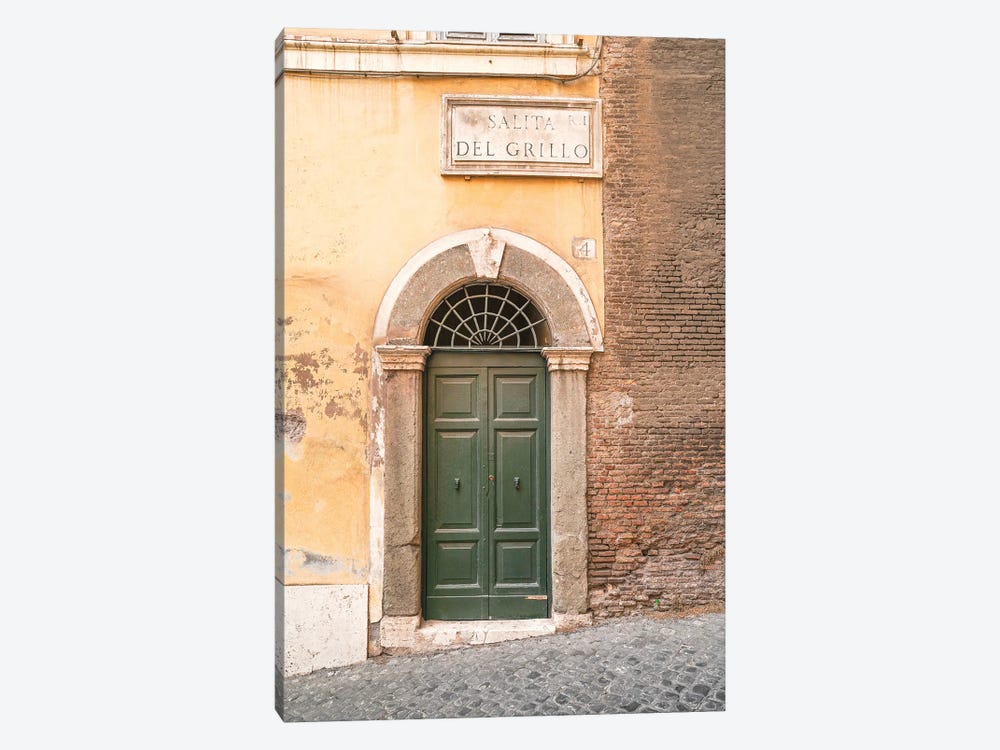 Front Door In Rome by Henrike Schenk 1-piece Canvas Wall Art