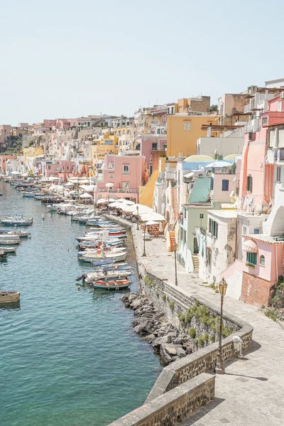 Henrike Schenk: Pastel Color Island Procida by Henrike Schenk