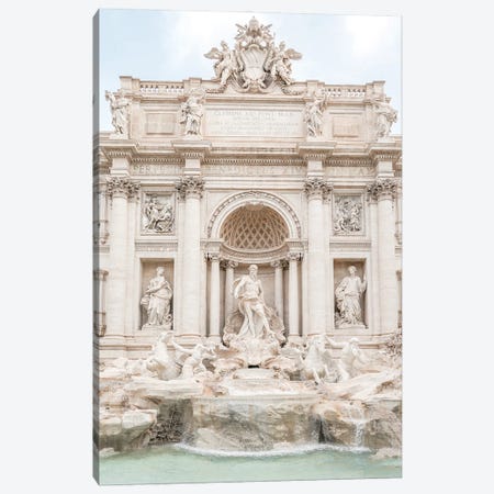 Trevi Fountain In Rome Canvas Print #HSK157} by Henrike Schenk Canvas Art