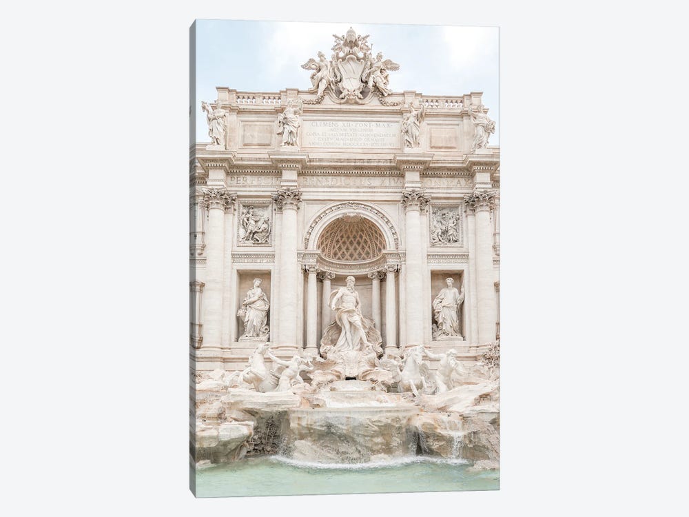 Trevi Fountain In Rome by Henrike Schenk 1-piece Canvas Art Print