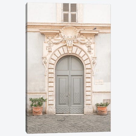 The Baroque Door In Rome Canvas Print #HSK158} by Henrike Schenk Art Print
