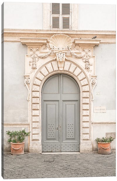 The Baroque Door In Rome Canvas Art Print - Henrike Schenk