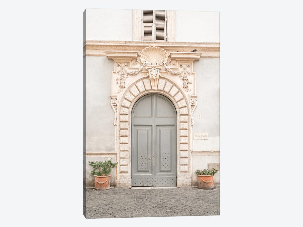 The Baroque Door In Rome by Henrike Schenk 1-piece Canvas Art