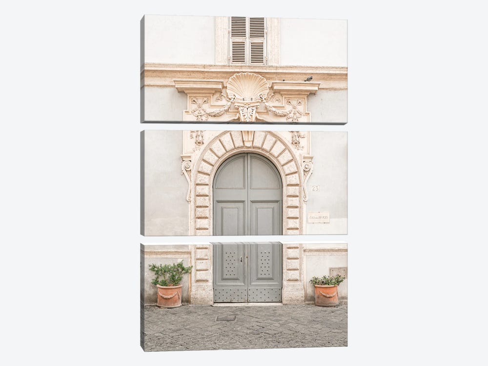 The Baroque Door In Rome by Henrike Schenk 3-piece Canvas Art