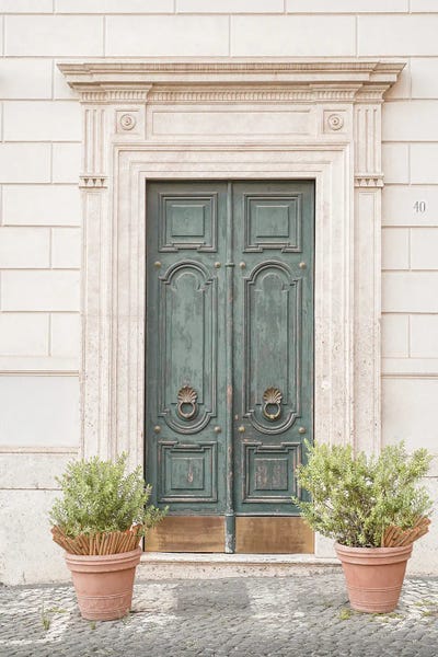 Wall Art: Vintage Door In Rome by Henrike Schenk