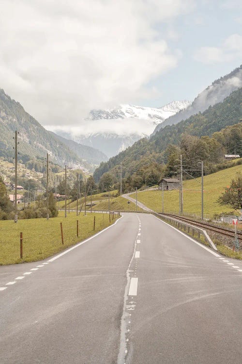 Mountain Road In Switzerland