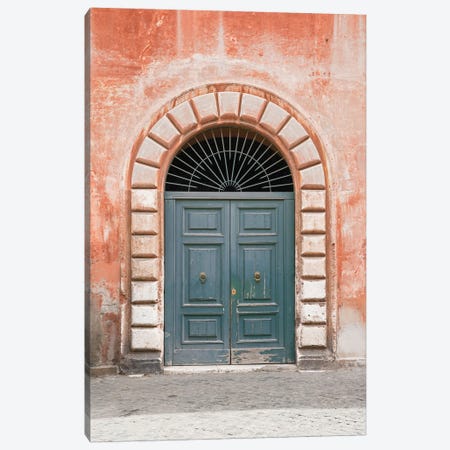Colorful Entry In Rome Canvas Print #HSK170} by Henrike Schenk Art Print