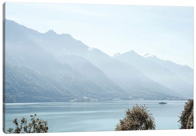Lake Brienz Layers Canvas Art Print - Switzerland Art