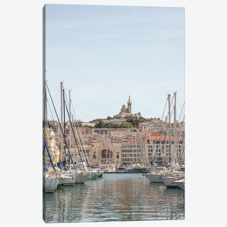 Marseille View, France Canvas Print #HSK190} by Henrike Schenk Canvas Art Print