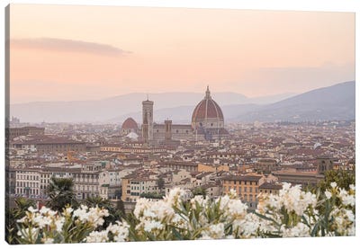 Sunset In Florence II Canvas Art Print - Tuscany Art