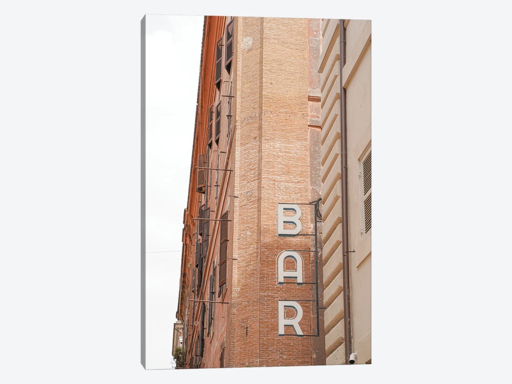 Bar Sign In Rome by Henrike Schenk 1-piece Canvas Print