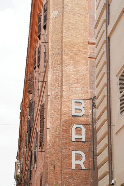Henrike Schenk: Bar Sign In Rome by Henrike Schenk