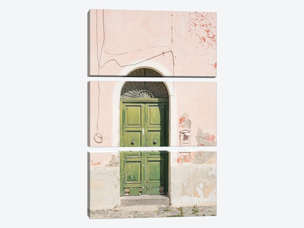 Italian Green Door by Henrike Schenk 3-piece Canvas Artwork