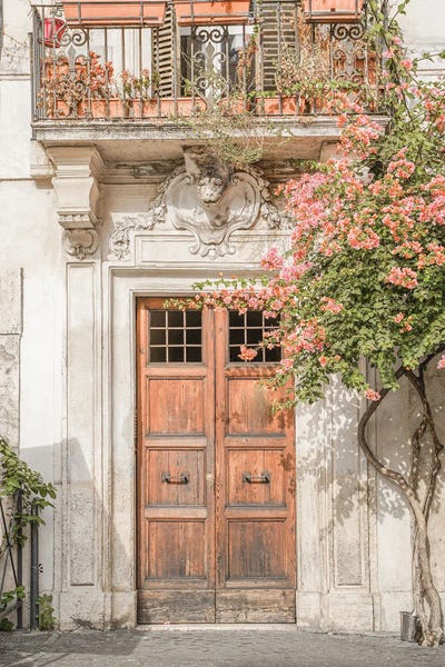 Doors: Floral Entry In Rome by Henrike Schenk