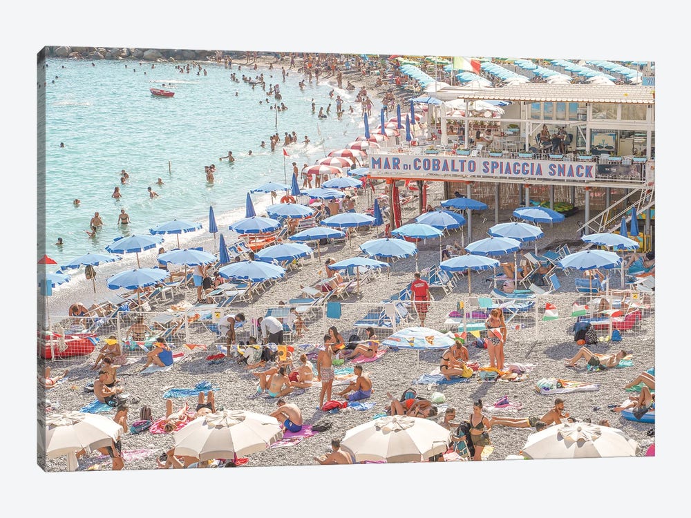 Mar Di Cobalto - Amalfi Beach by Henrike Schenk 1-piece Canvas Print