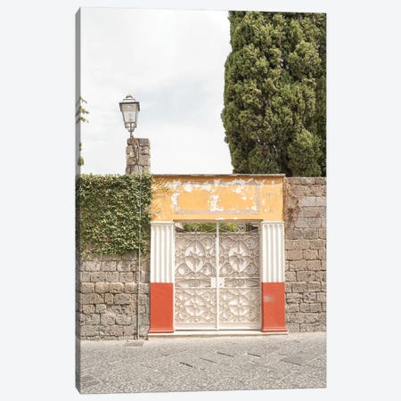 Colorful Gate In Sorrento Canvas Print #HSK227} by Henrike Schenk Canvas Artwork
