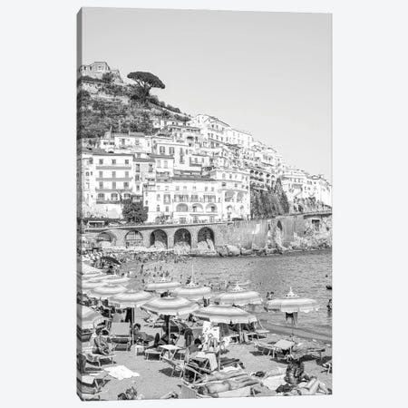 Amalfi Beach Day - Right One Canvas Print #HSK237} by Henrike Schenk Canvas Print