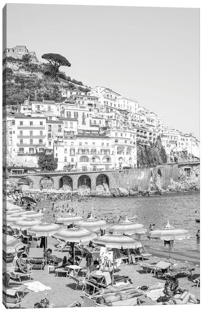 Amalfi Beach Day - Right One Canvas Art Print - Positano