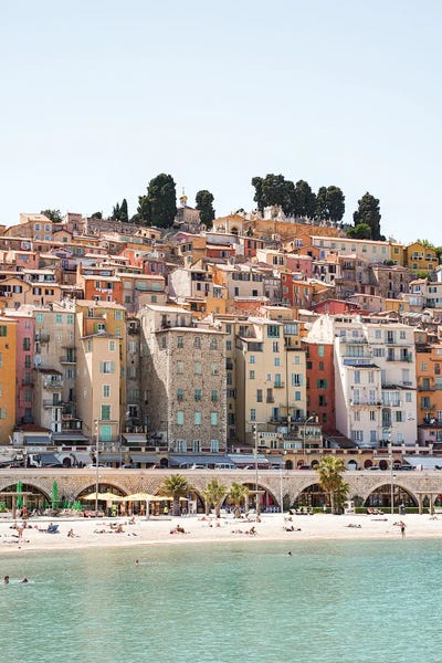 Menton: Colorful Menton Village by Henrike Schenk