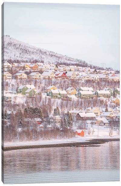 Houses Of Tromsø Canvas Art Print - Henrike Schenk
