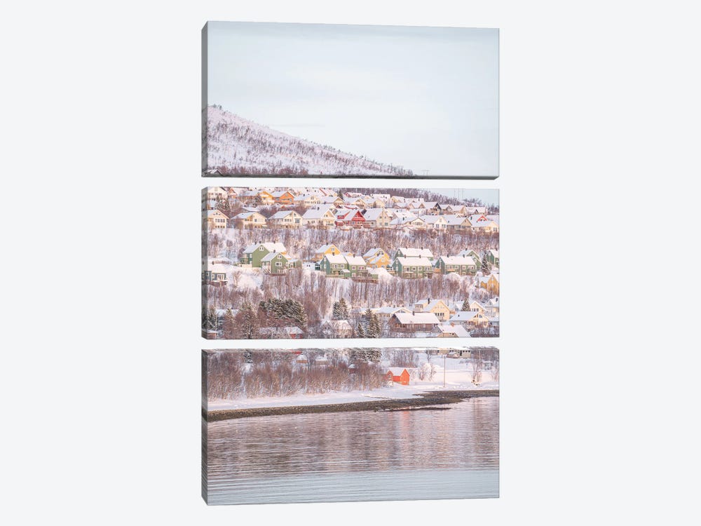 Houses Of Tromsø by Henrike Schenk 3-piece Art Print