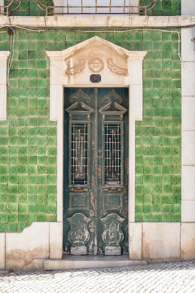 Green Door In Lagos by Henrike Schenk framed wall art