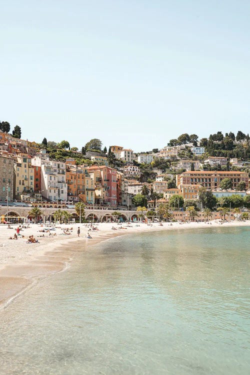 De Beach Of Menton, France