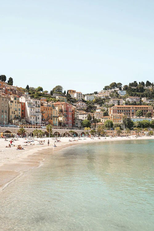 De Beach Of Menton, France