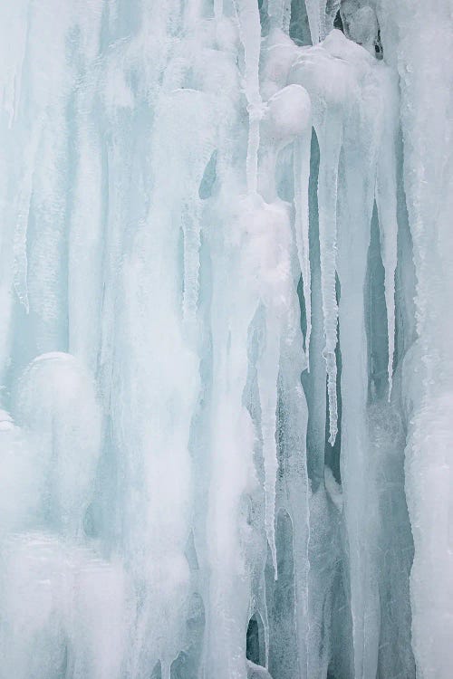 Frozen Waterfall In Norway