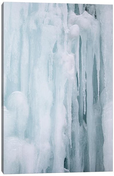 Frozen Waterfall In Norway Canvas Art Print - Henrike Schenk