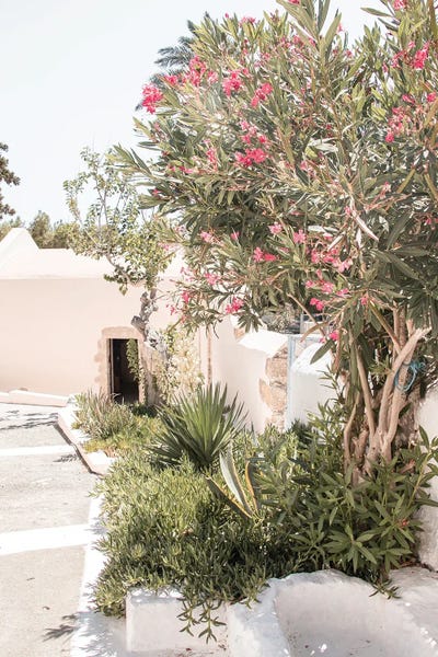 White Village In Greece by Henrike Schenk framed canvas print