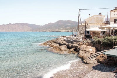 Summer In Greece by Henrike Schenk framed canvas print