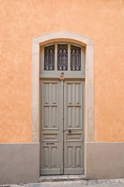 Door In Nice, France by Henrike Schenk framed canvas print