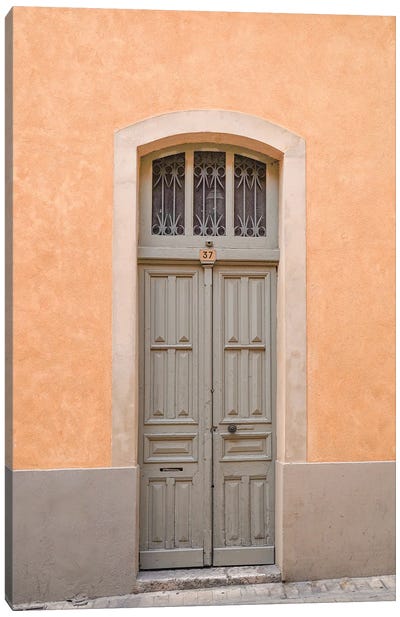 Door In Nice, France Canvas Art Print - Henrike Schenk
