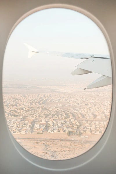 Travel Journal: Pastel Color Plane View by Henrike Schenk