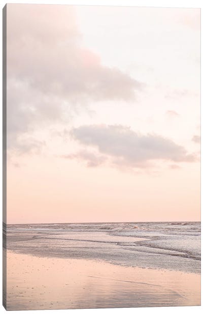 Pink Sunset In Holland Canvas Art Print - Henrike Schenk