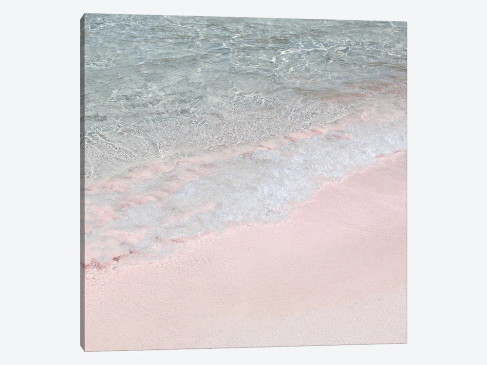 Pink Beach On Crete Island by Henrike Schenk 1-piece Canvas Art Print