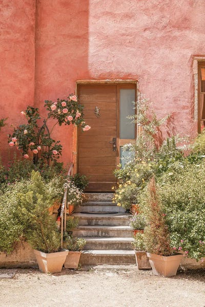 Henrike Schenk: Pink House Front Door by Henrike Schenk