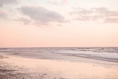 Dutch Coast Pink Sunset by Henrike Schenk framed canvas print
