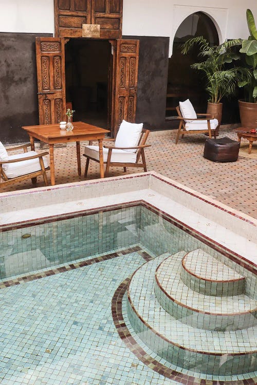 Riad Pool In Marrakech