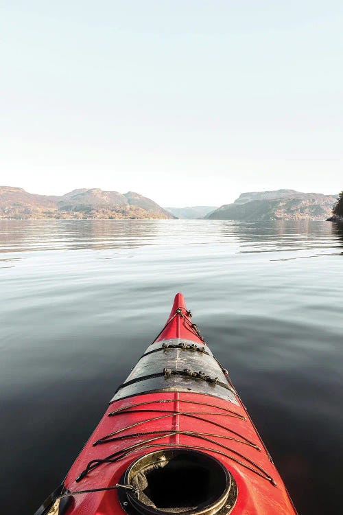 The Red Kayak In Norway