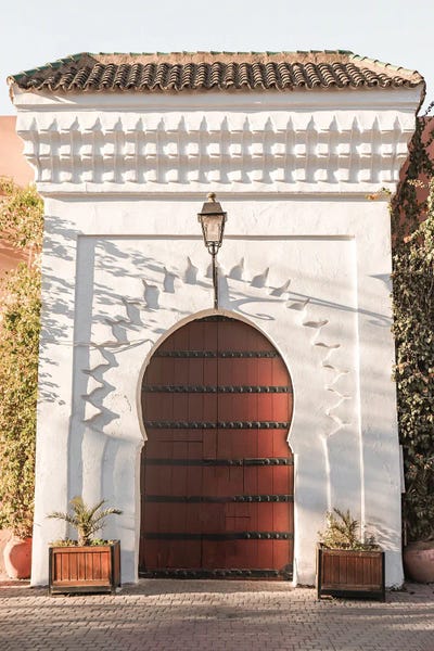 White Entrance In Marrakech by Henrike Schenk acrylic art print