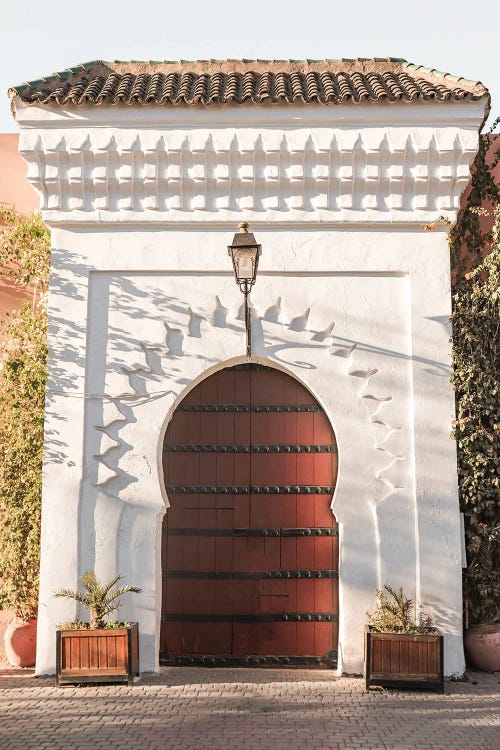 White Entrance In Marrakech